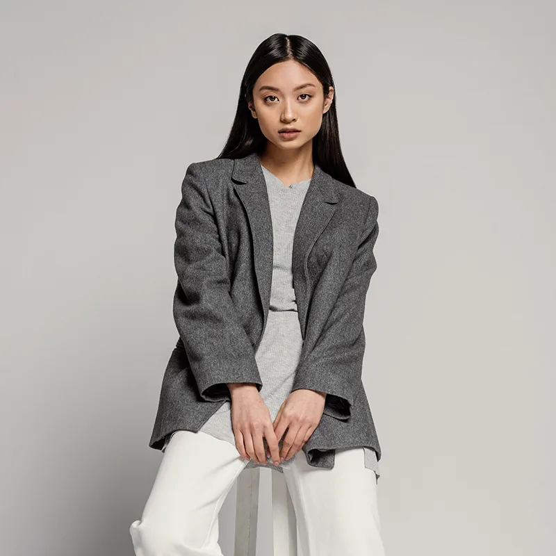 Urban Edge Structured Wool Blazer